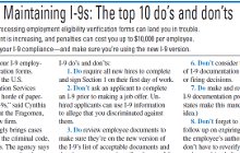 Maintaining I-9s